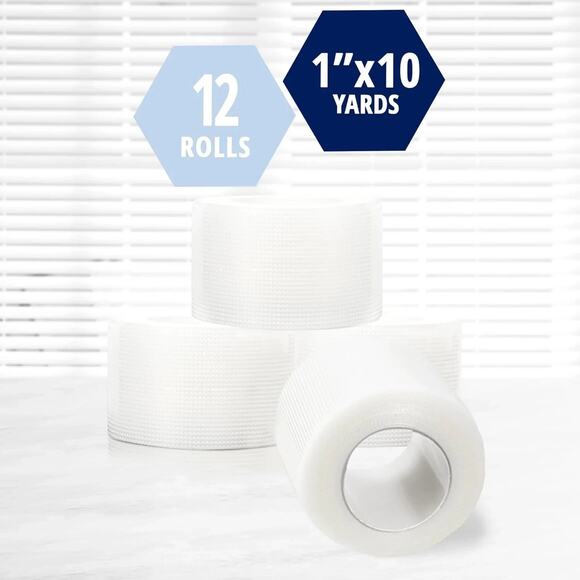 2 X Med Pride Transparent Surgical Tape 1 x 10 Yards 12 Rolls- New - Picture 12 of 12